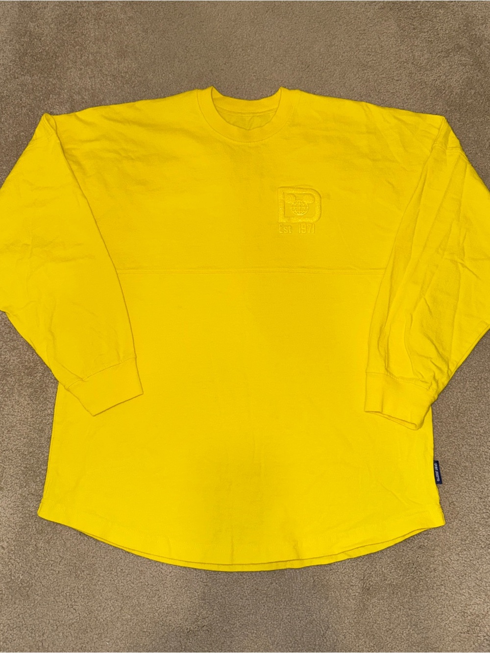 Disney Yellow Spirit Jersey- sz S